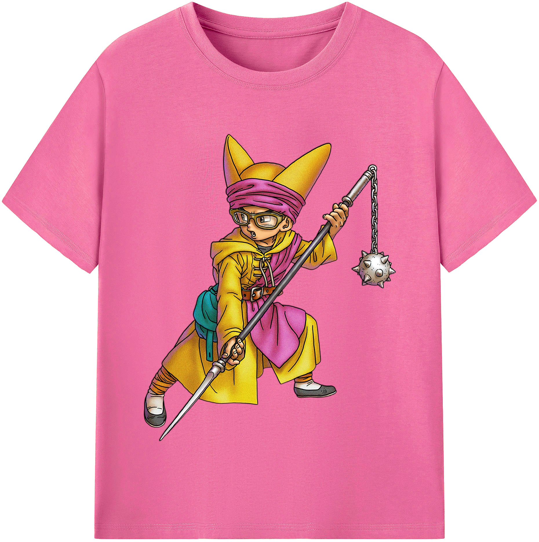 （画像用） ドラゴンクエスト Doragon Kuesuto Dragon Quest レディースカジュアルプリントTシャツ（綿100％）